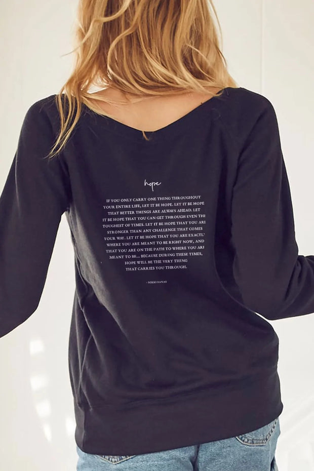 "Hope" Cozy Pullover
