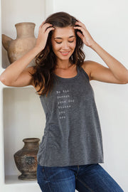 "Be The Person Your Dog Thinks You Are" Flowy Tank