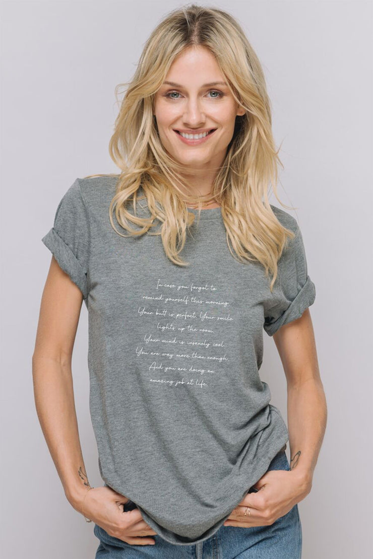 "Morning Mantra" Short Sleeve Tee