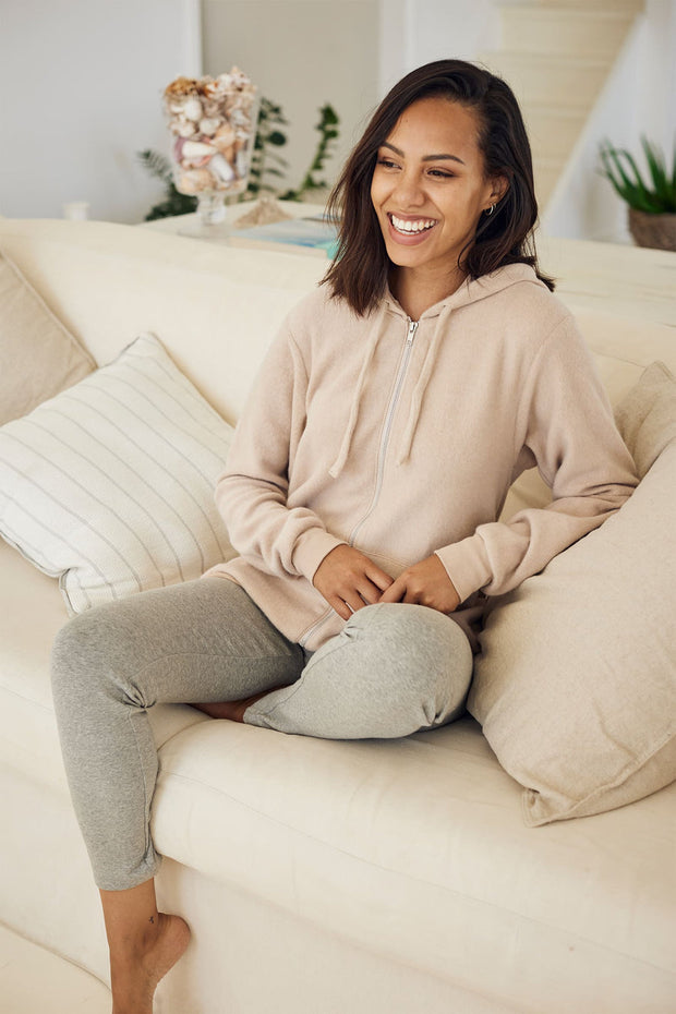 "Never Look Back" Embroidered Fleece Hoodie